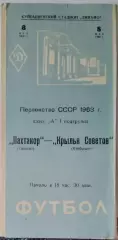 Крылья Советов - Пахтакор Ташкент - 1963
