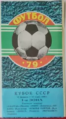 1980 кубок - группа (Кр. Советов, Зенит, Спартак, Факел, Металлист, Кубань)