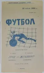 Труд Воронеж - Металлург Куйбышев - 1968