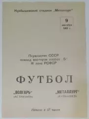 Металлург Куйбышев - Волгарь Астрахань - 1966