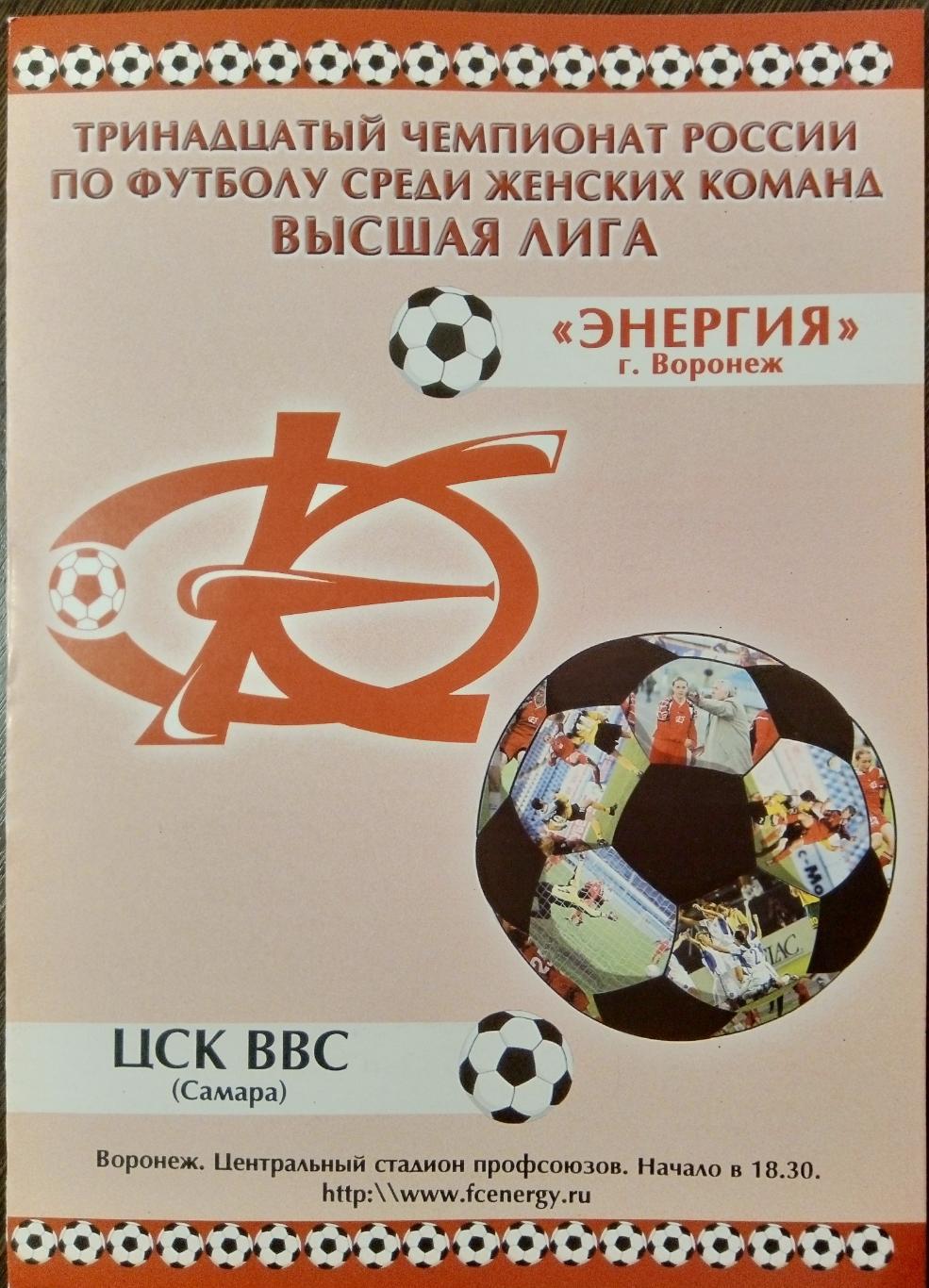 Женщины: Энергия Воронеж - ЦСК ВВС Самара - 2004 (1)