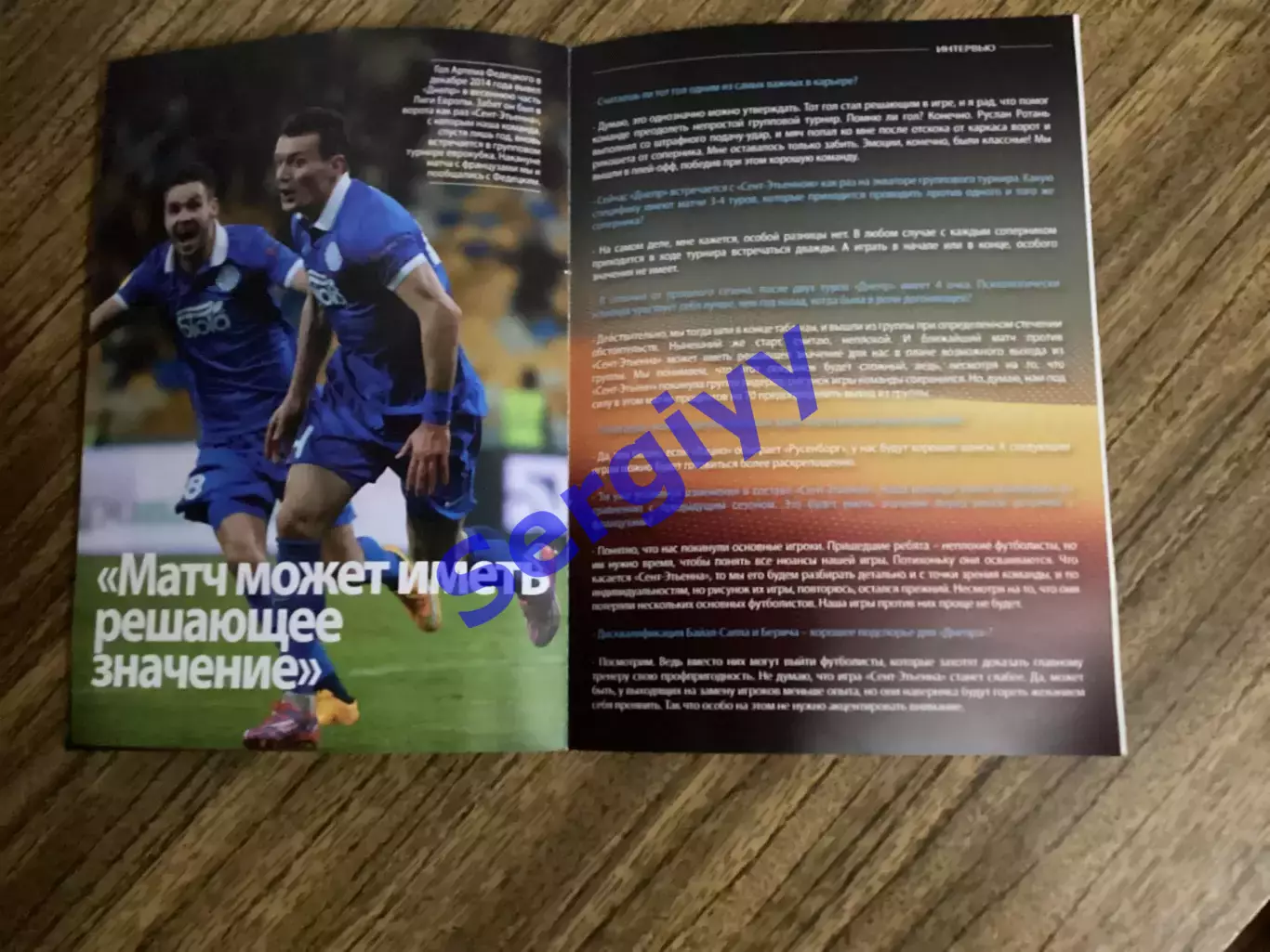 Дніпро Дніпропетровськ - Сент- Етьєн Франція 2015 5