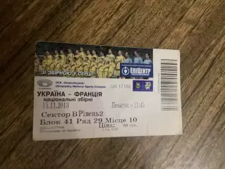 (М) Україна - Франція 15.11.2013