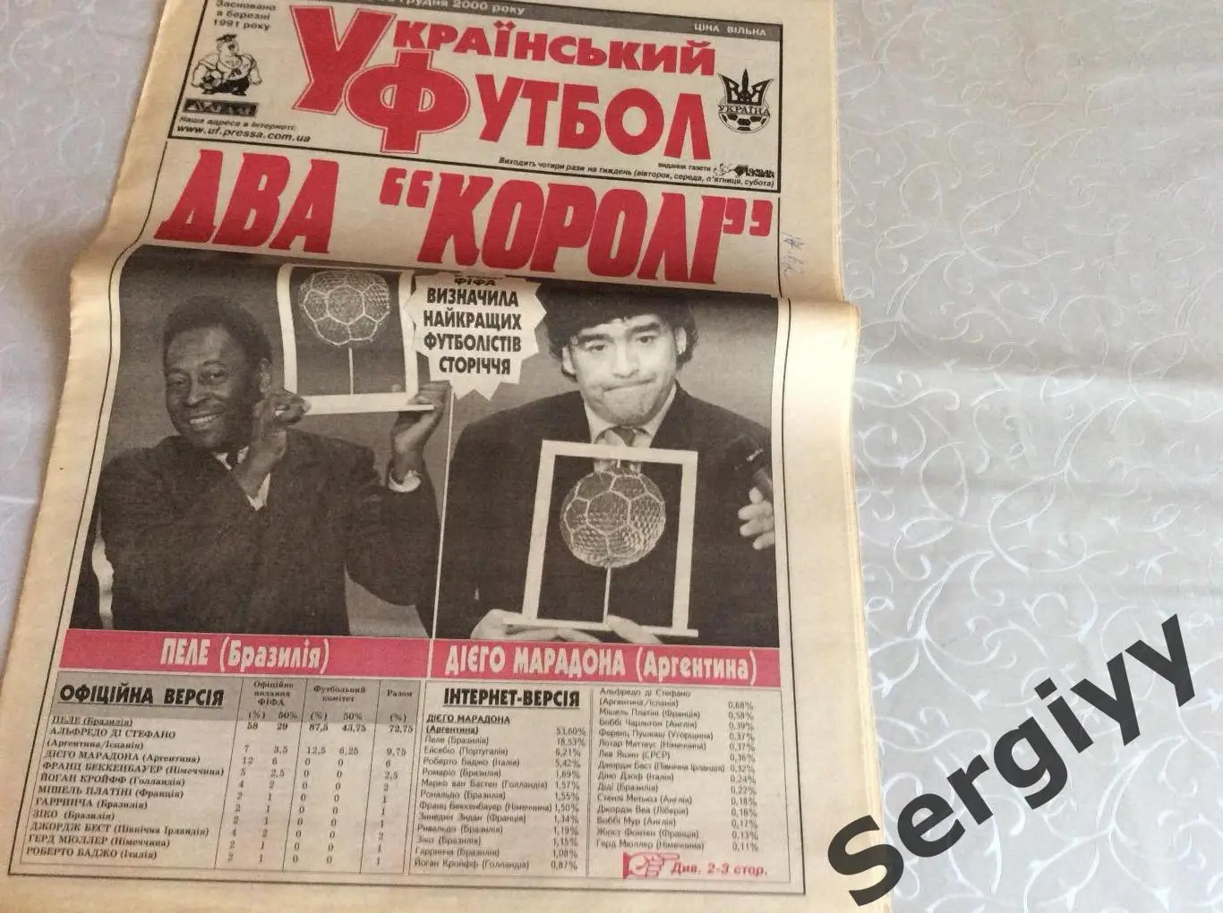 Український футбол 189 від 13.12.2000