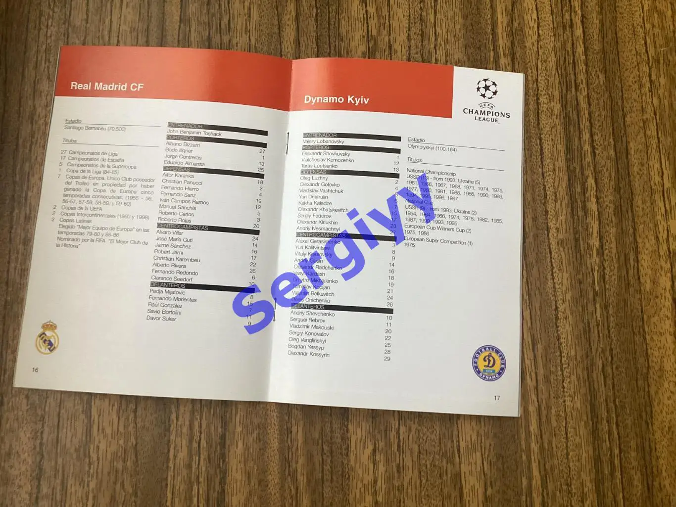 Реал Іспанія - Динамо Київ 3.03.1999 1