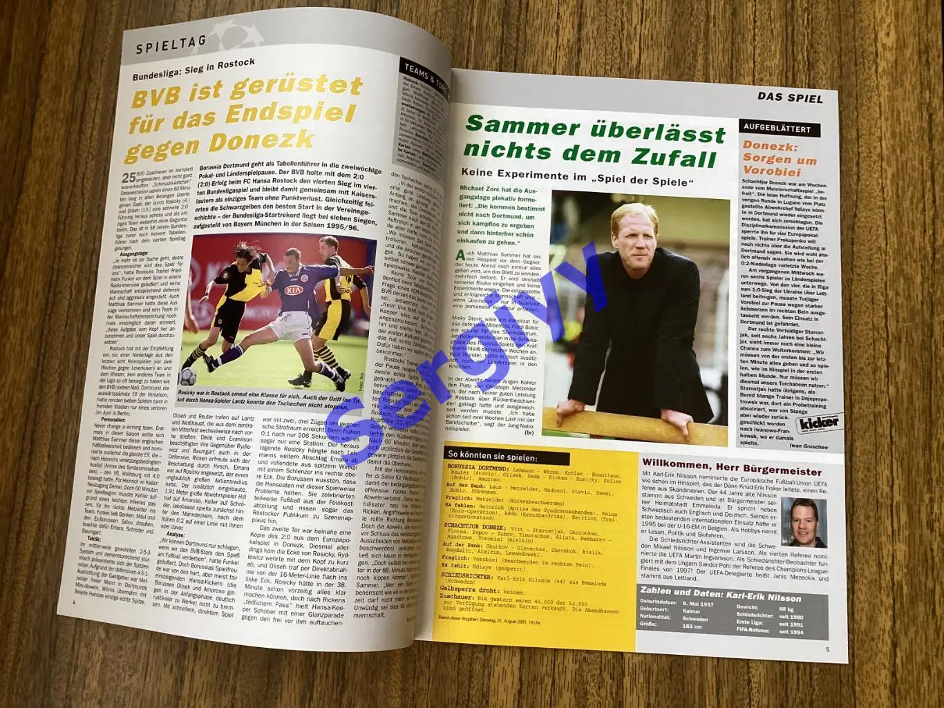 Борусія Німеччина - Шахтар Донецьк 2001 2