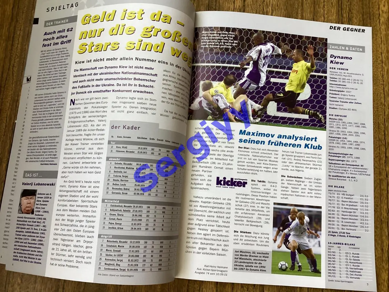 Борусія Німеччина - Динамо Київ 2001 2