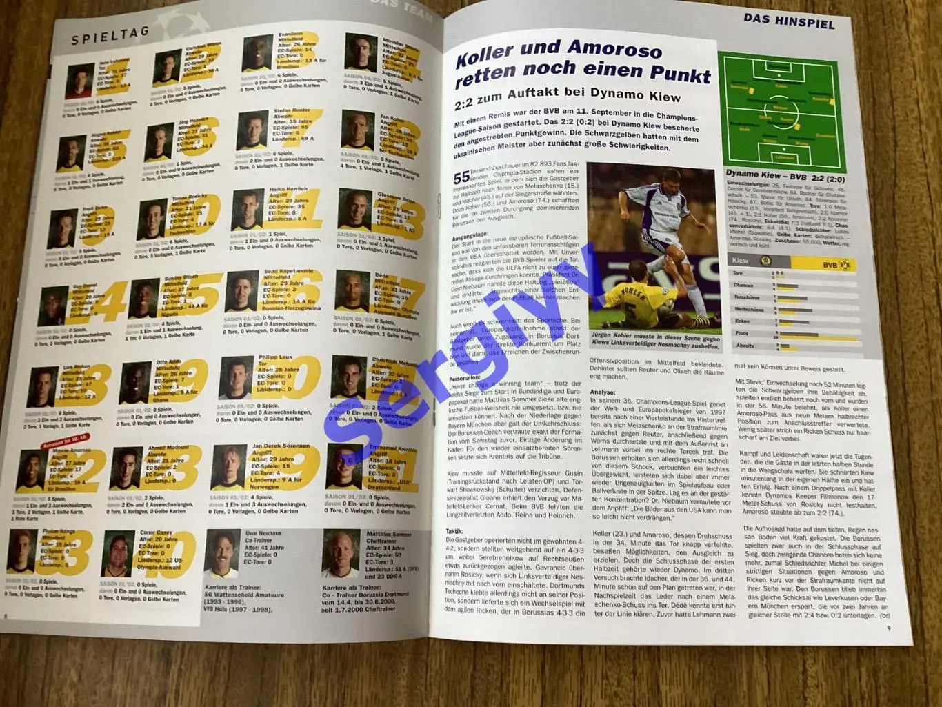 Борусія Німеччина - Динамо Київ 2001 3