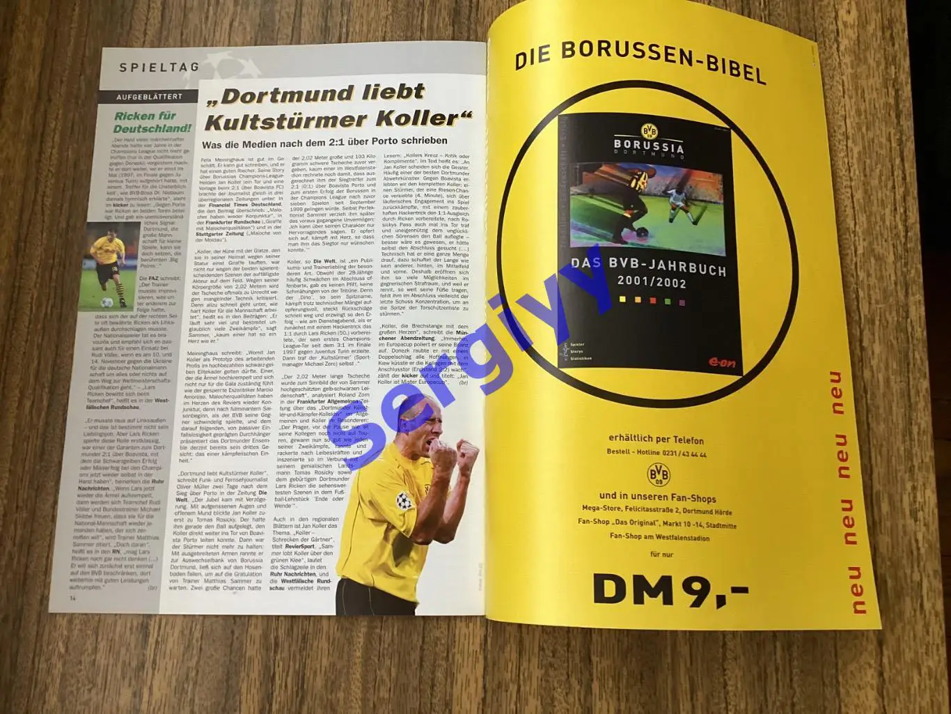 Борусія Німеччина - Динамо Київ 2001 6