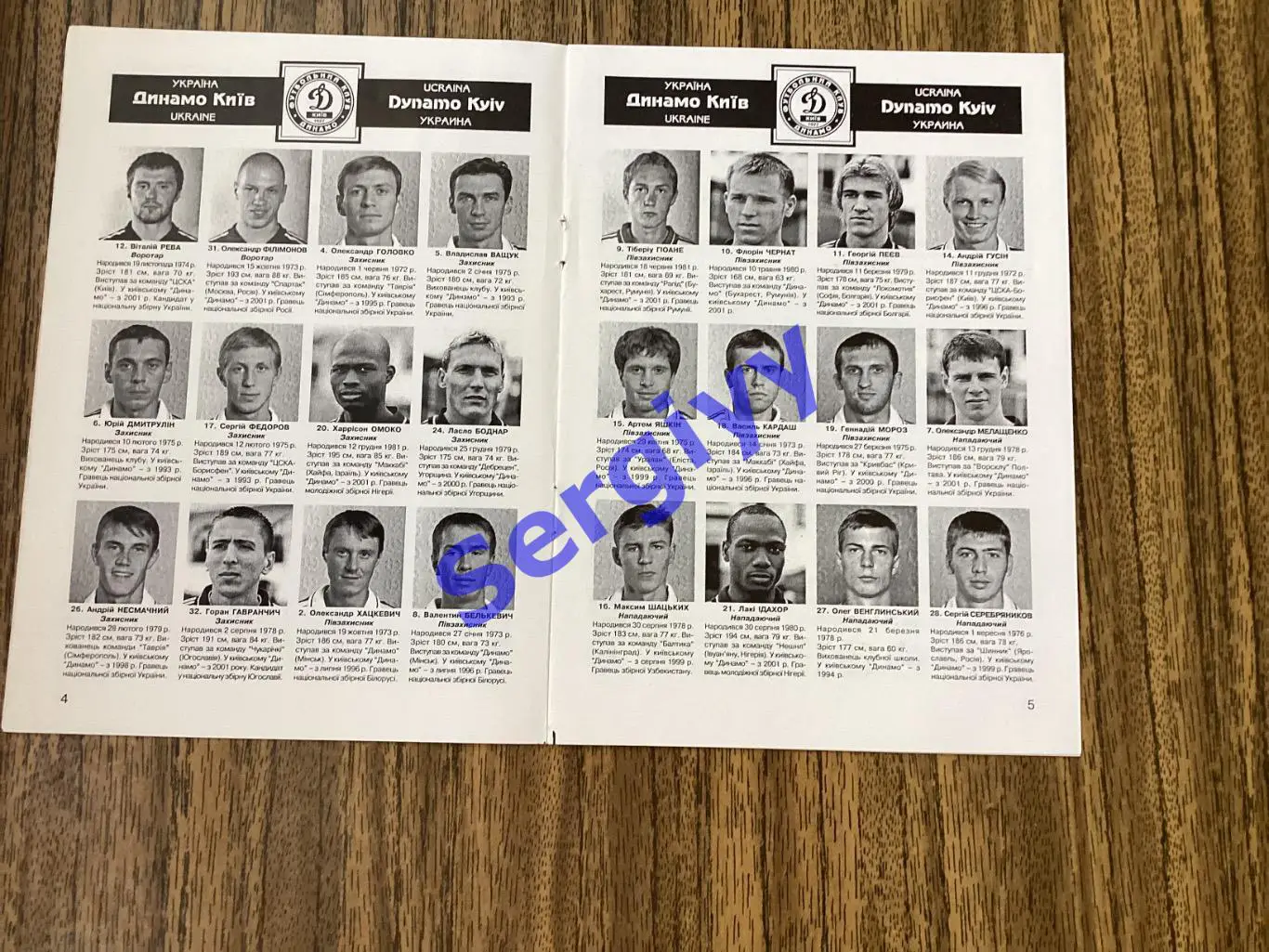 Динамо Київ - Боавішта Португалія 2001 1