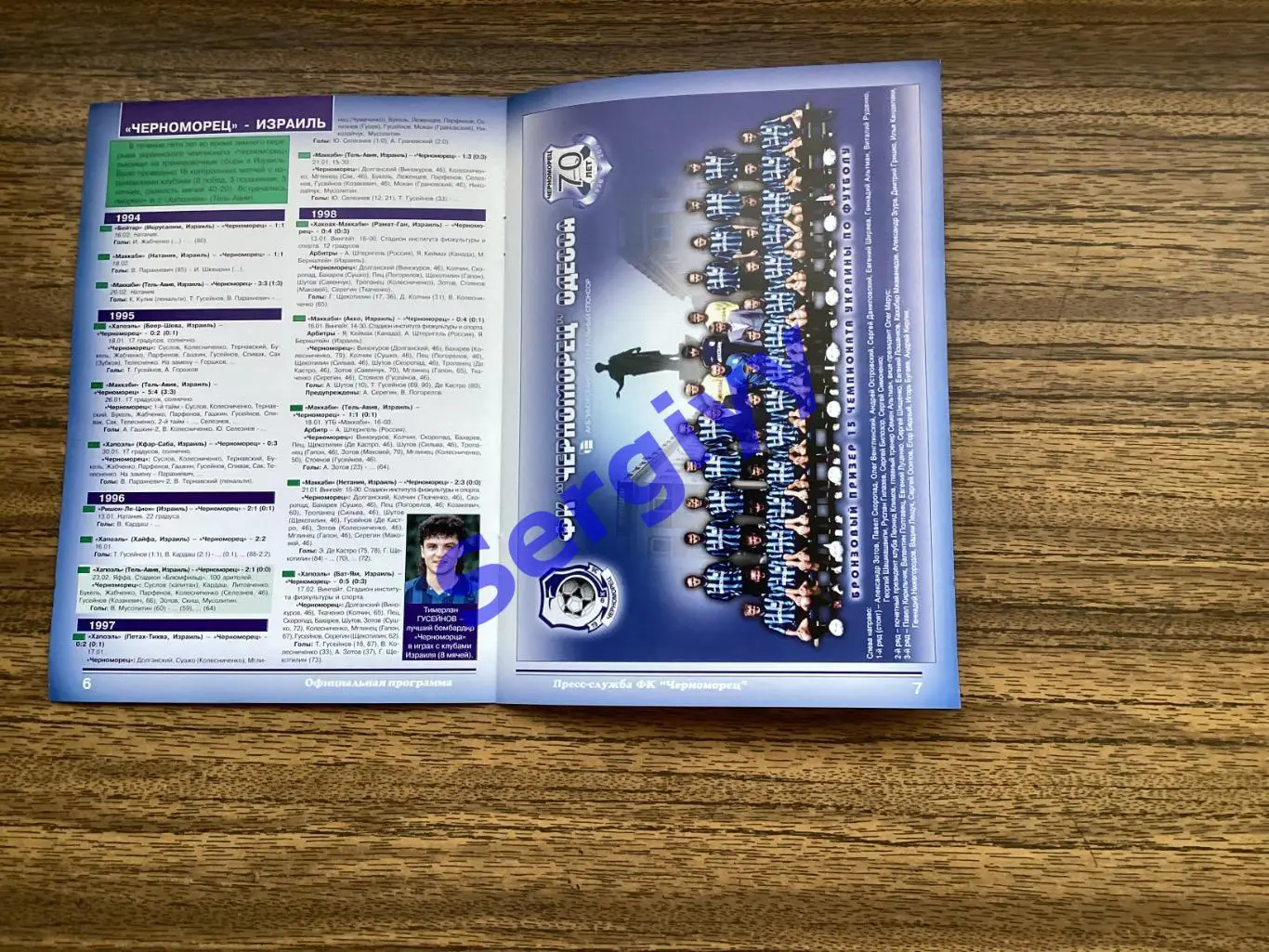 Чорноморець Одеса - Хапоель Ізраїль 2006 3