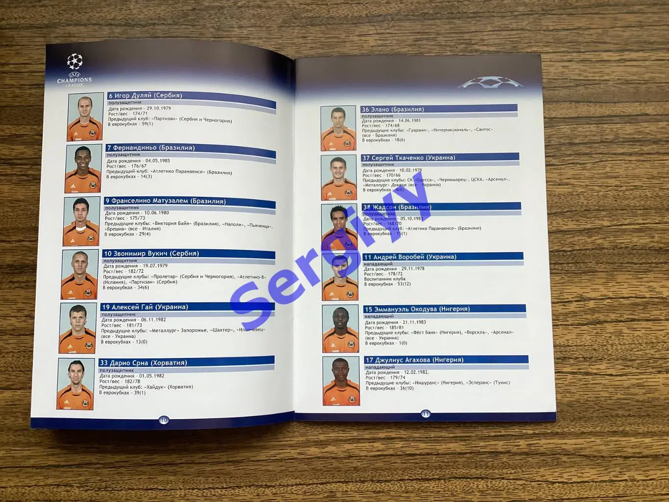 Шахтар Донецьк - Рома Італія 2006 1