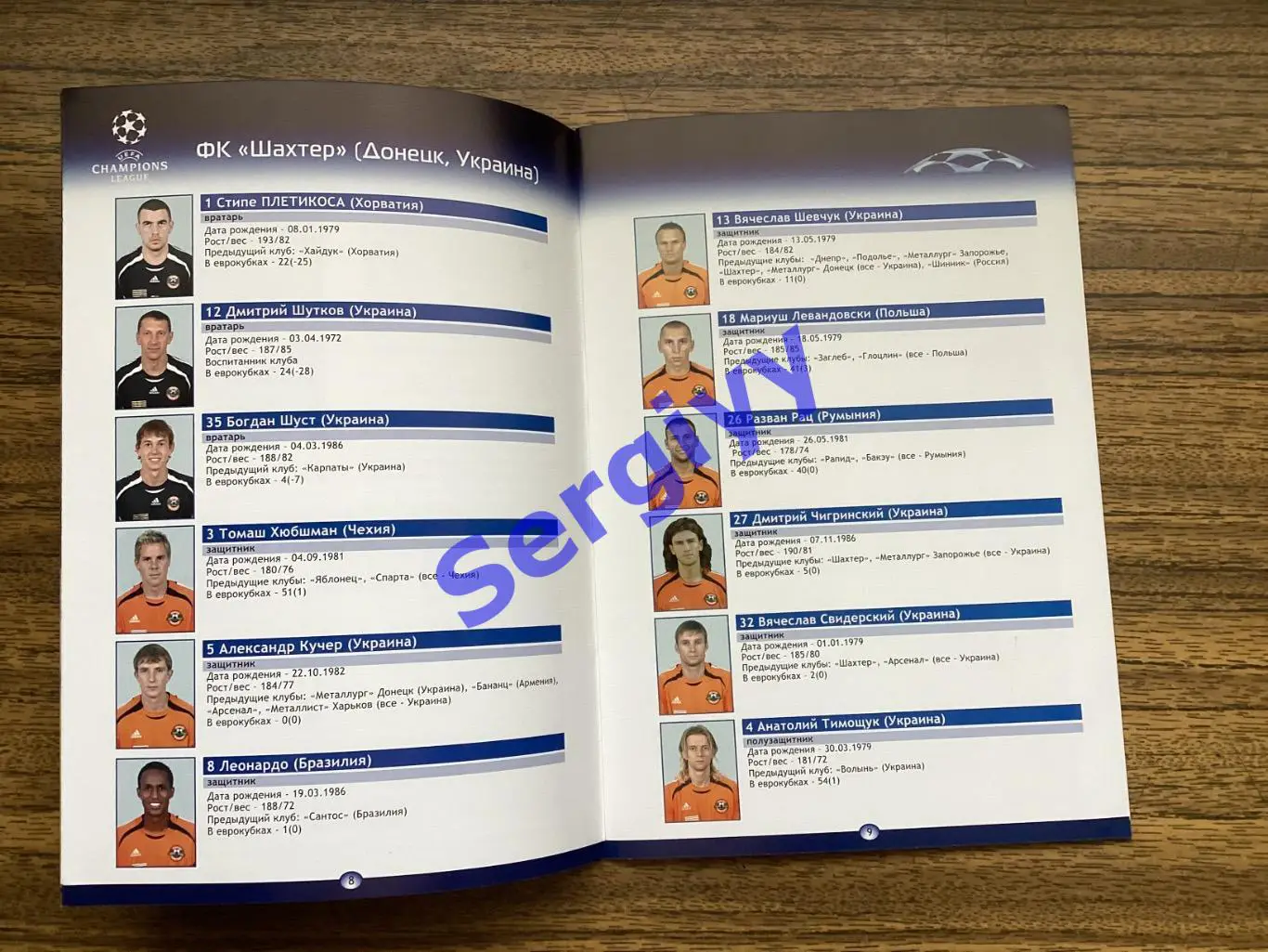 Шахтар Донецьк - Рома Італія 2006 2