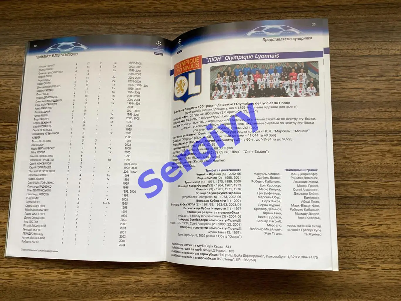 Динамо Київ - Ліон Франція 2006 4