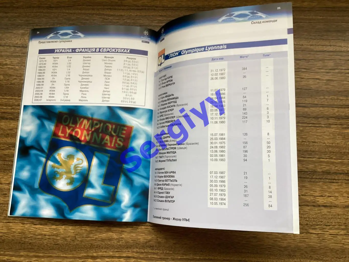 Динамо Київ - Ліон Франція 2006 5