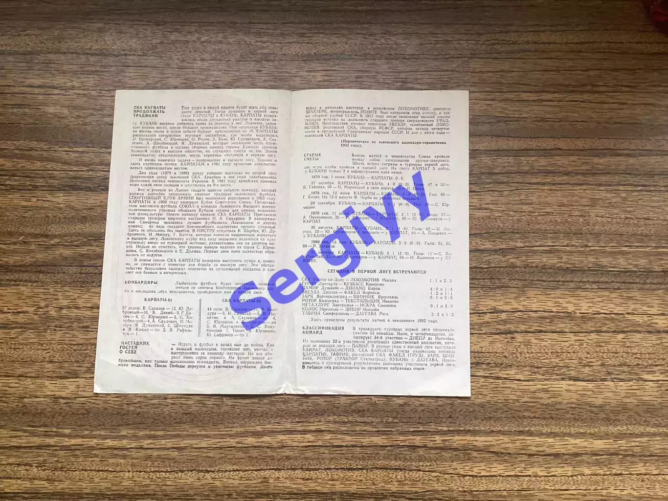 Кубань Краснодар - СКА Карпати Львів 1983 1