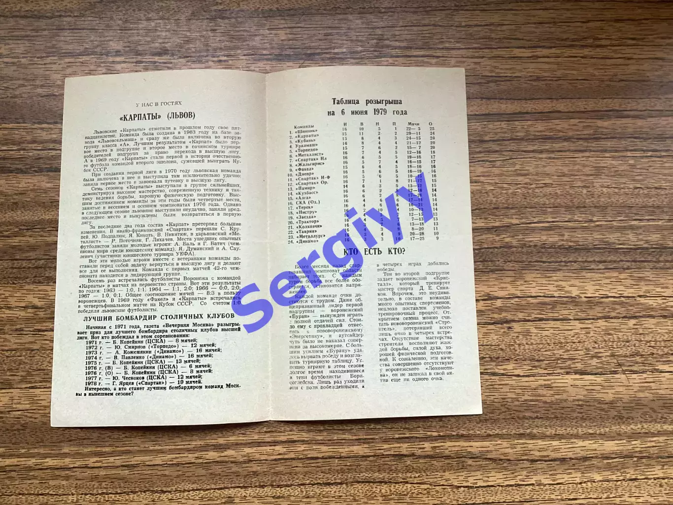 Факел Воронеж -Карпати Львів 1979 1