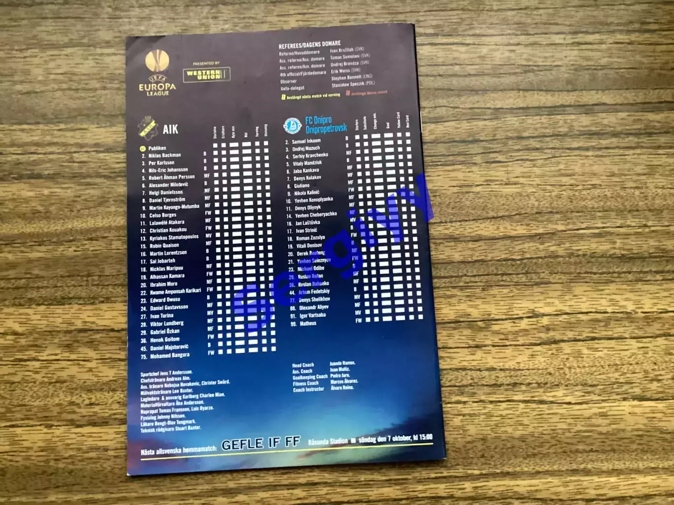 АІК Стокгольм Швеція - Дніпро Дніпропетровськ 2012 5