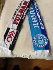 Шарф еврокубки Днепр-Фулхем.