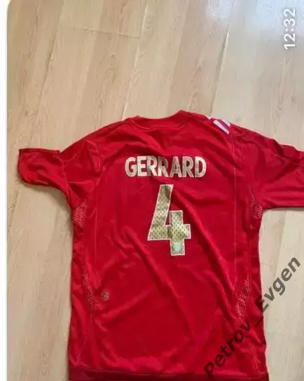 Футболка сб.Англии Джерард №4. 1