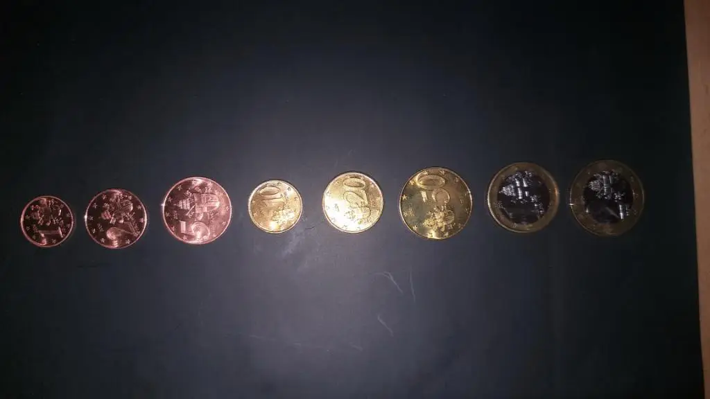 полный набор пробных монет евро и центов Ватикана