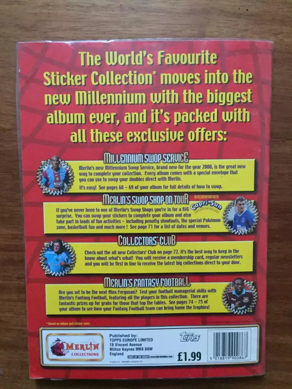 Альбом Мерлин Премьер-лига Англия 2000 7
