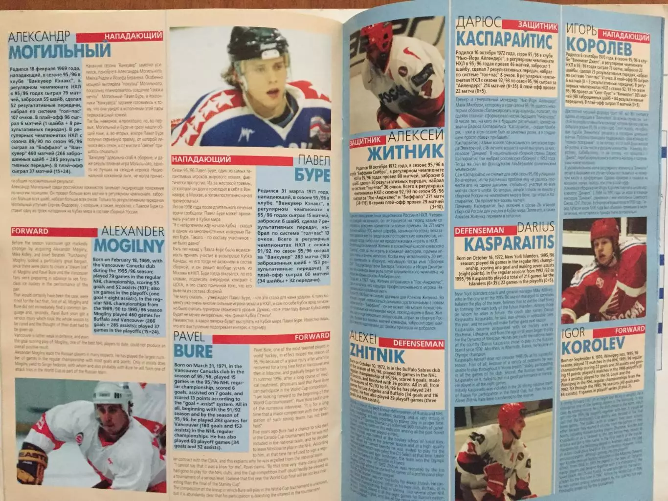 Кубок Канады 1996 сб.России гайд,хэндбук 2