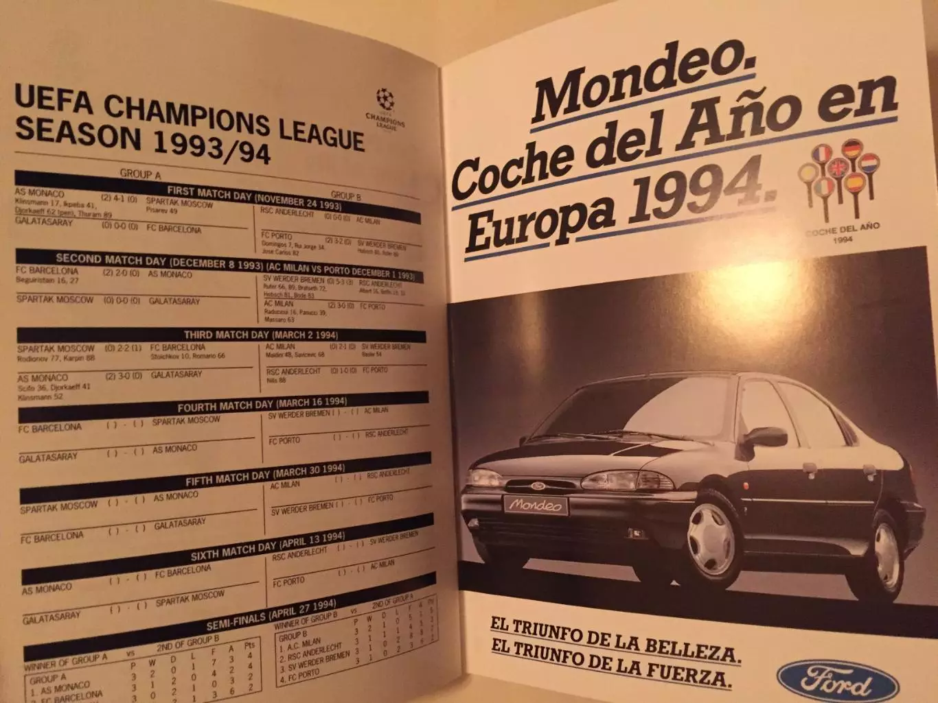 Лига чемпионов Барселона Испания - Спартак Москва 16.03.1994 4