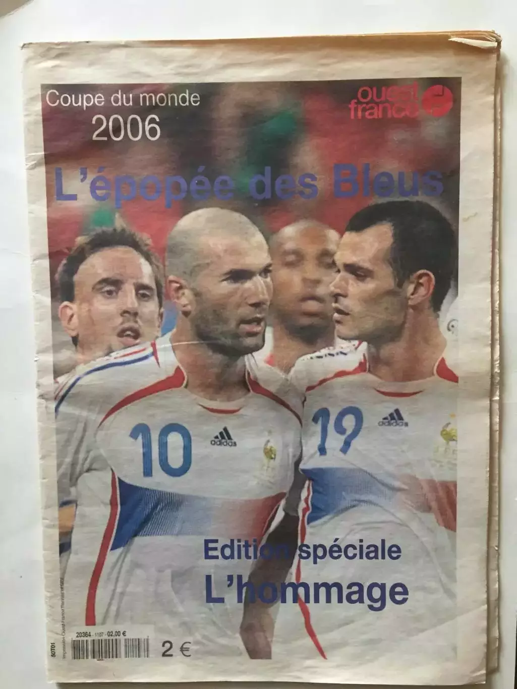 Газета Экип сб.Франция ЧМ 2006 спецвыпуск