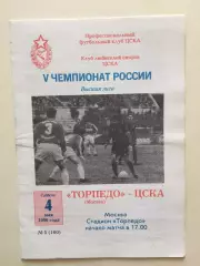 Торпедо Москва - ЦСКА 04.05.1996