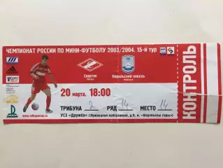 Спартак Москва - Норильский Никель Норильск 20.03.2004
