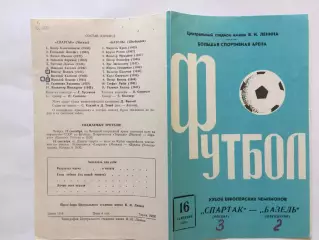 Кубок чемпионов Спартак Москва - Базель Швейцария 16.09.1970