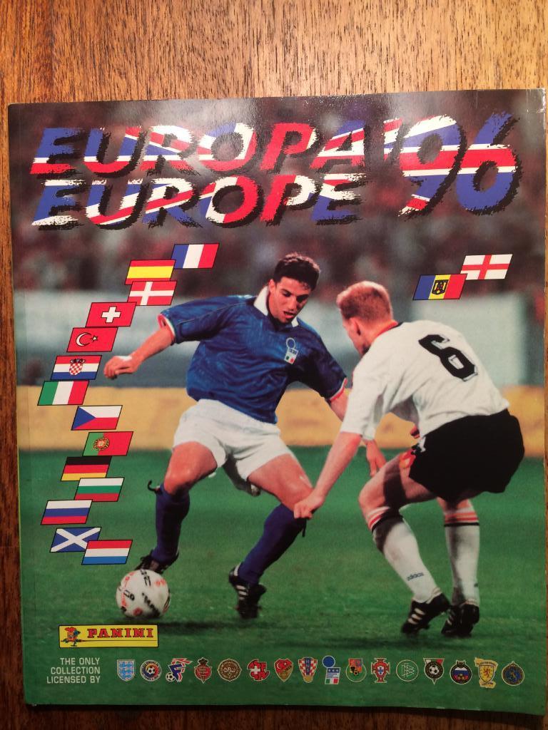 Альбом,журнал Панини Чемпионат Европы 1996 неполный