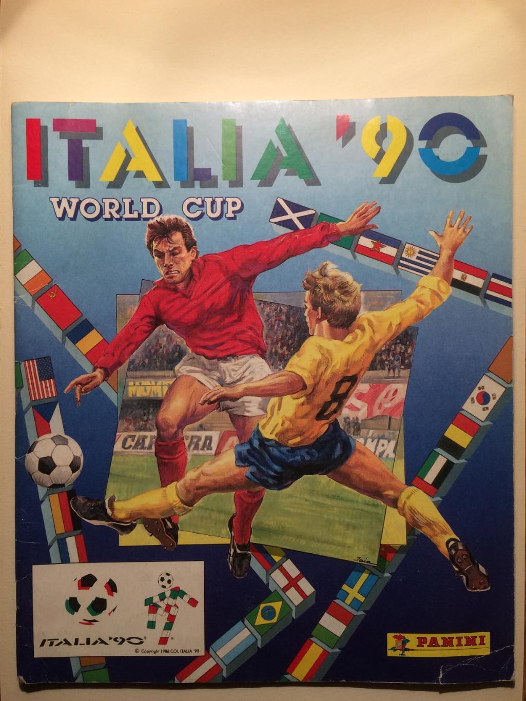 Альбом,журнал Панини Чемпионат Мира 1990 Италия неполный