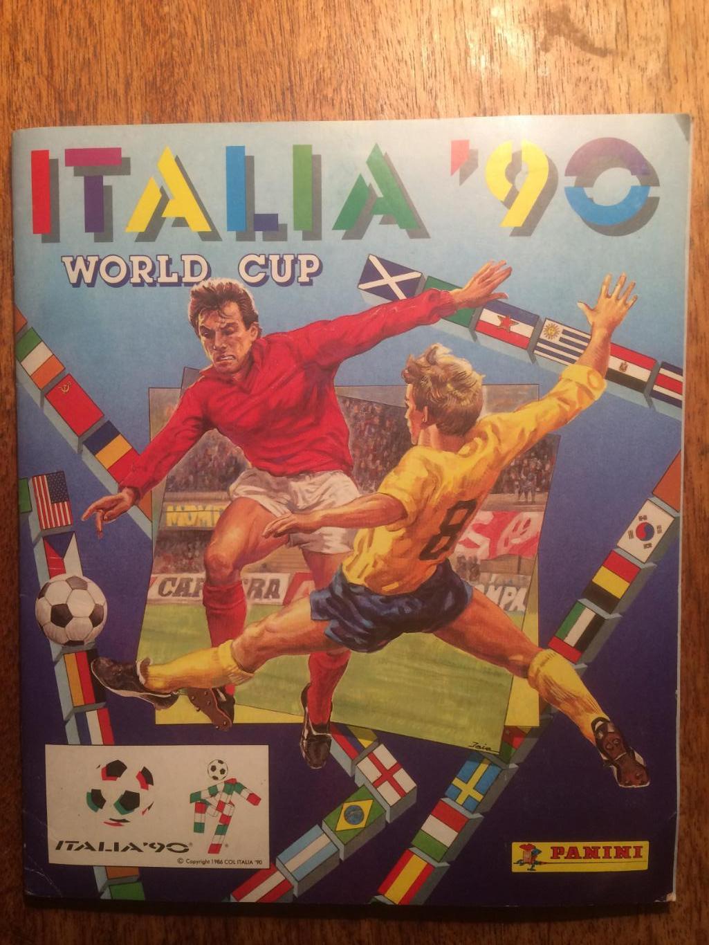 Альбом,журнал Панини Чемпионат Мира 1990 Италия неполный
