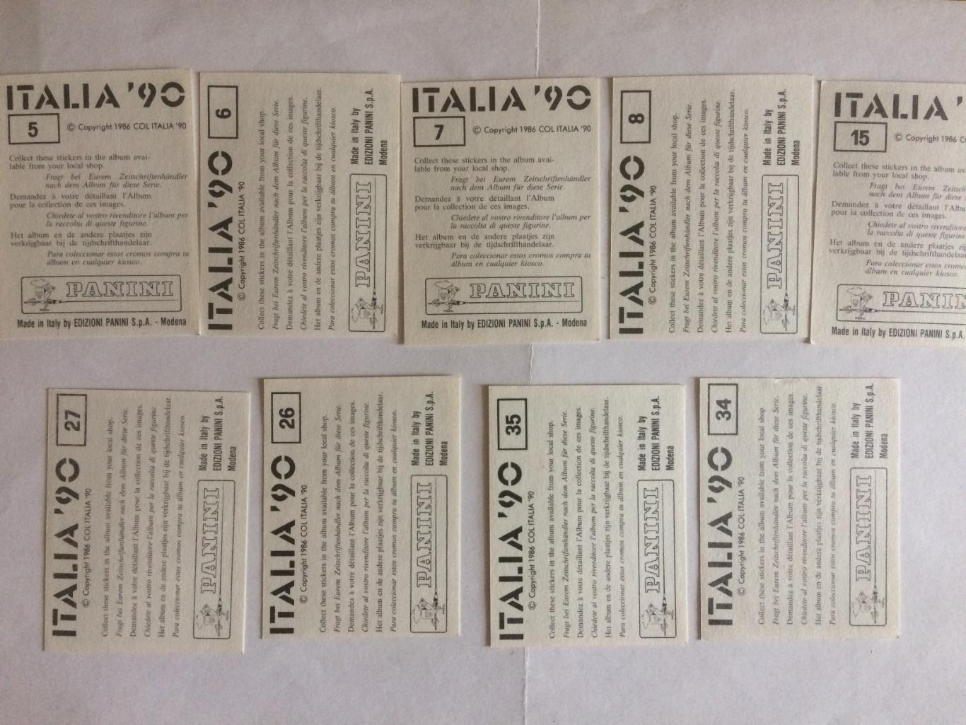 Наклейка Панини Талисман Италия-1990 1