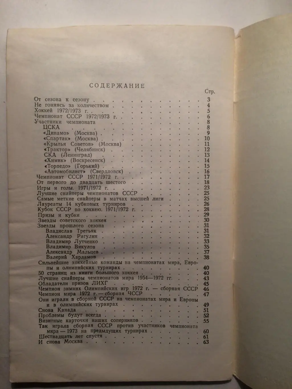 Хоккей Москва 1972-1973 Лужники 3