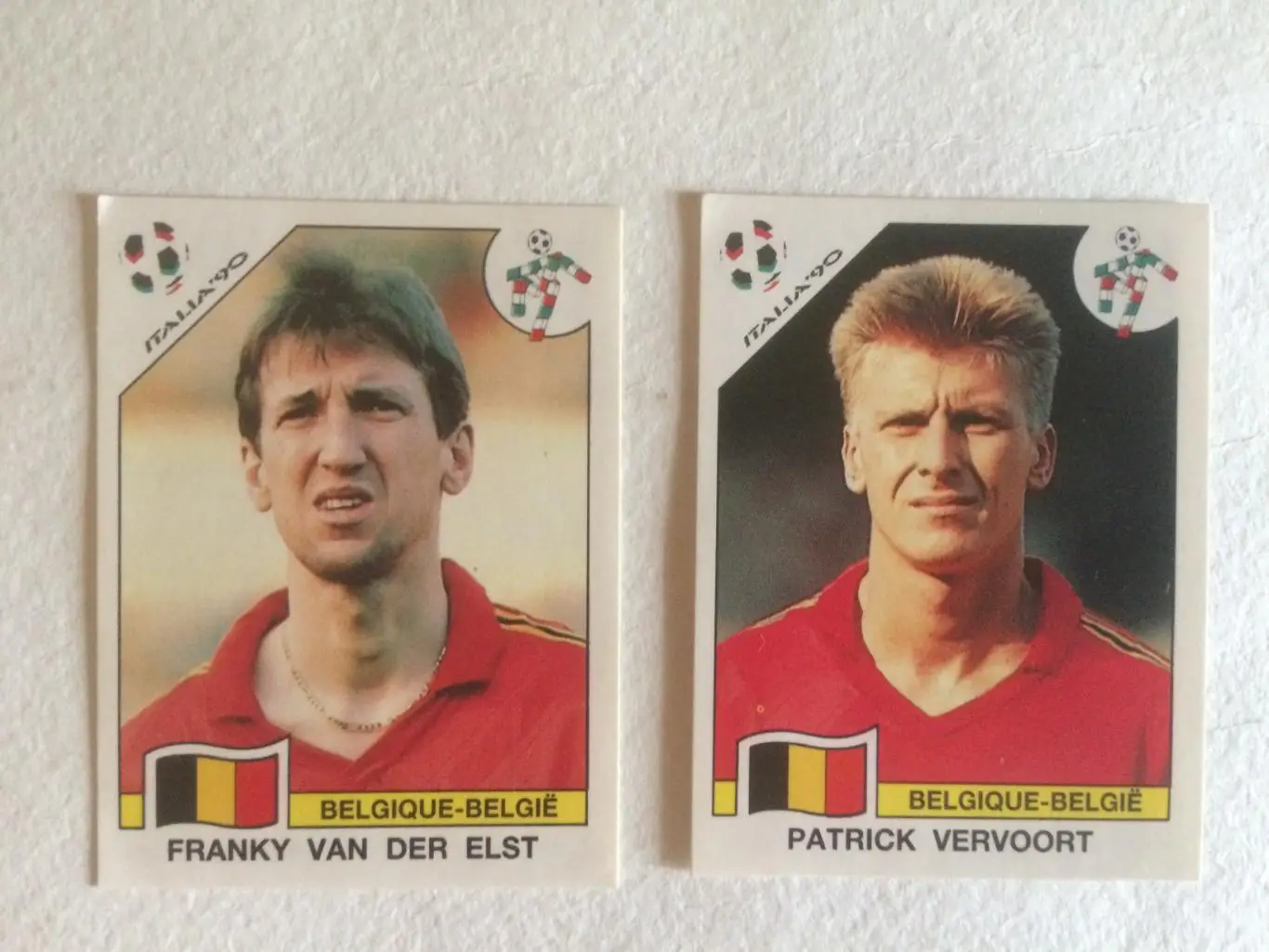 Наклейка Италия-1990 Френк Ван Дер Ельст (Бельгия)