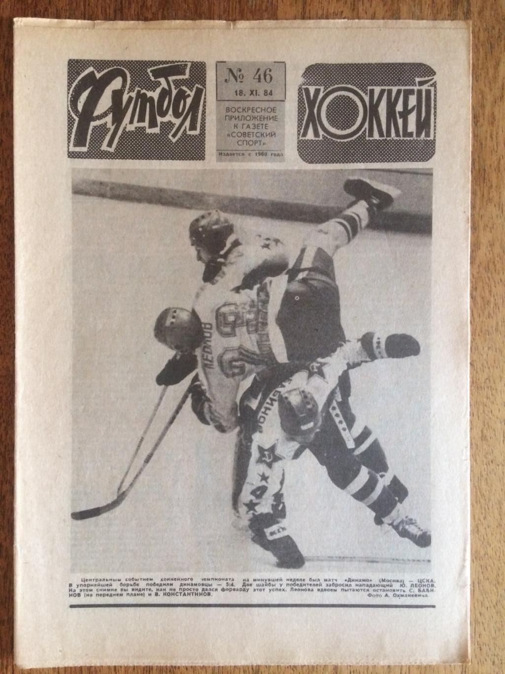 Футбол-Хоккей №46 1984