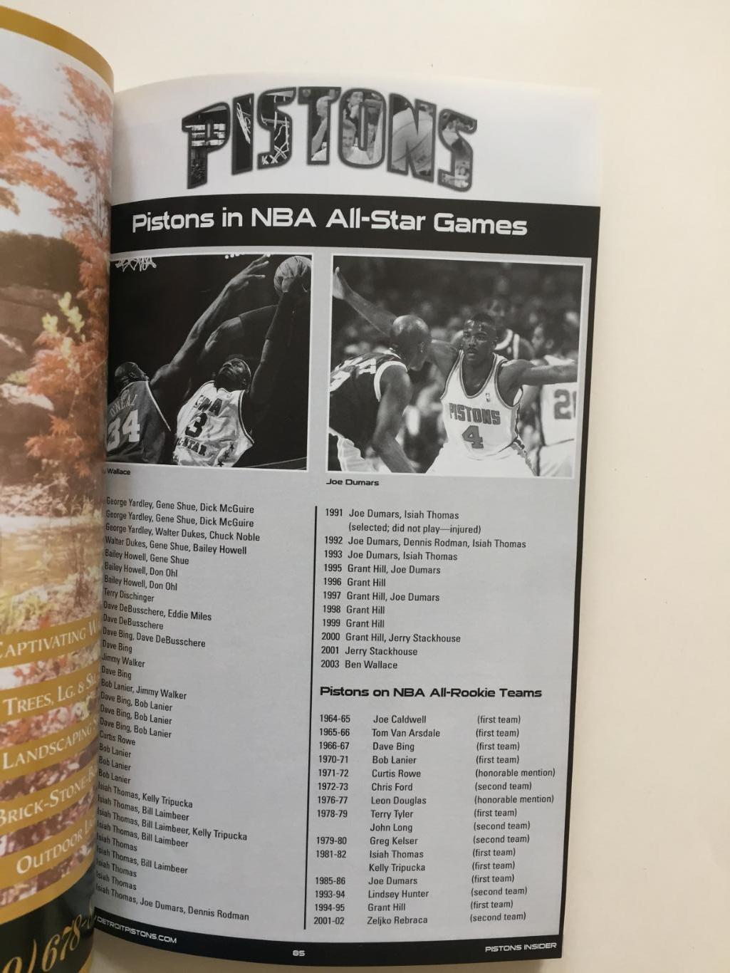НБА Детройт Пистонс 2003-2004 справочник 3