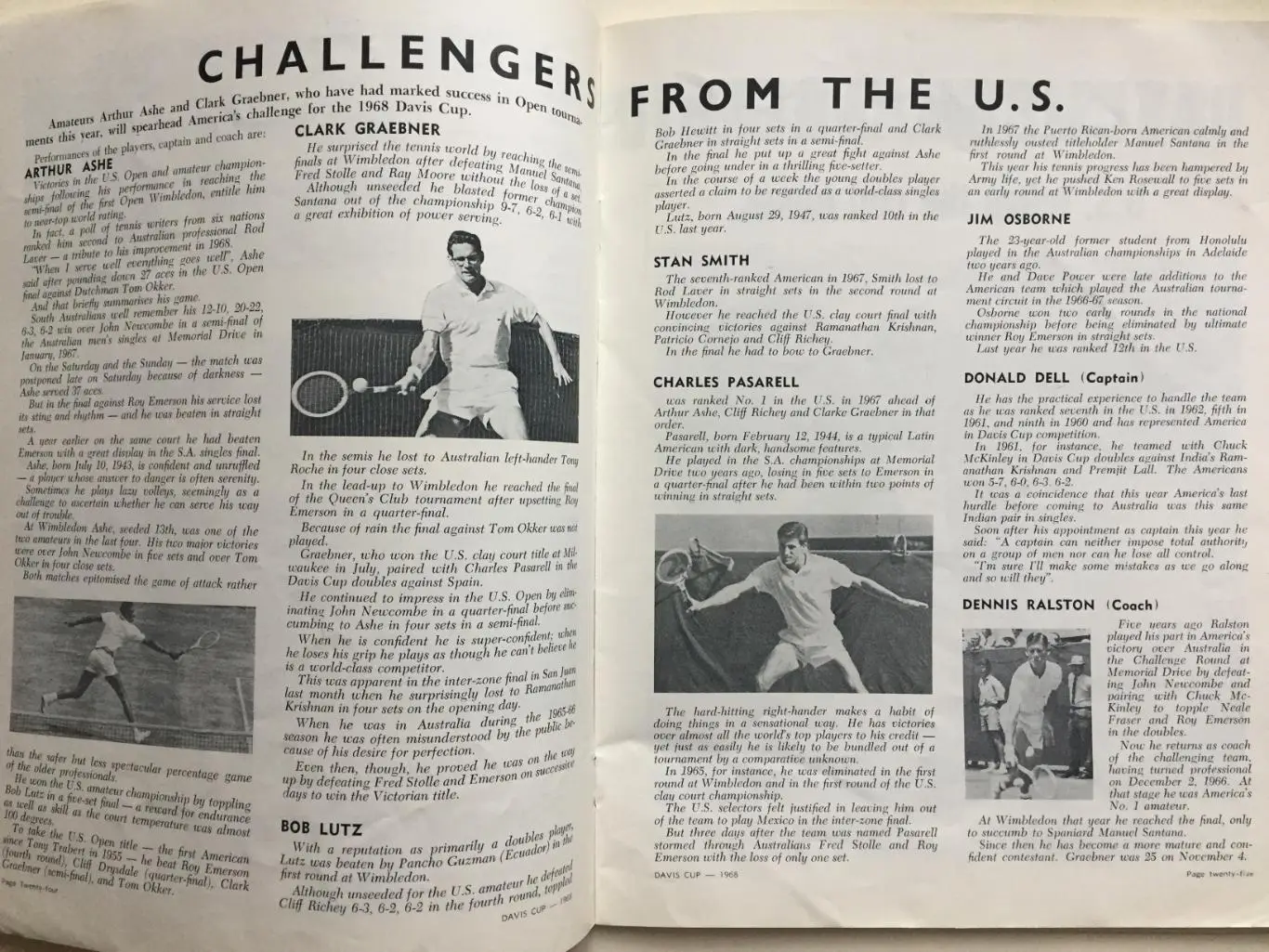 Теннис Кубок Дэвиса Суперфинал Австралия - США 26-28.12. 1968 3