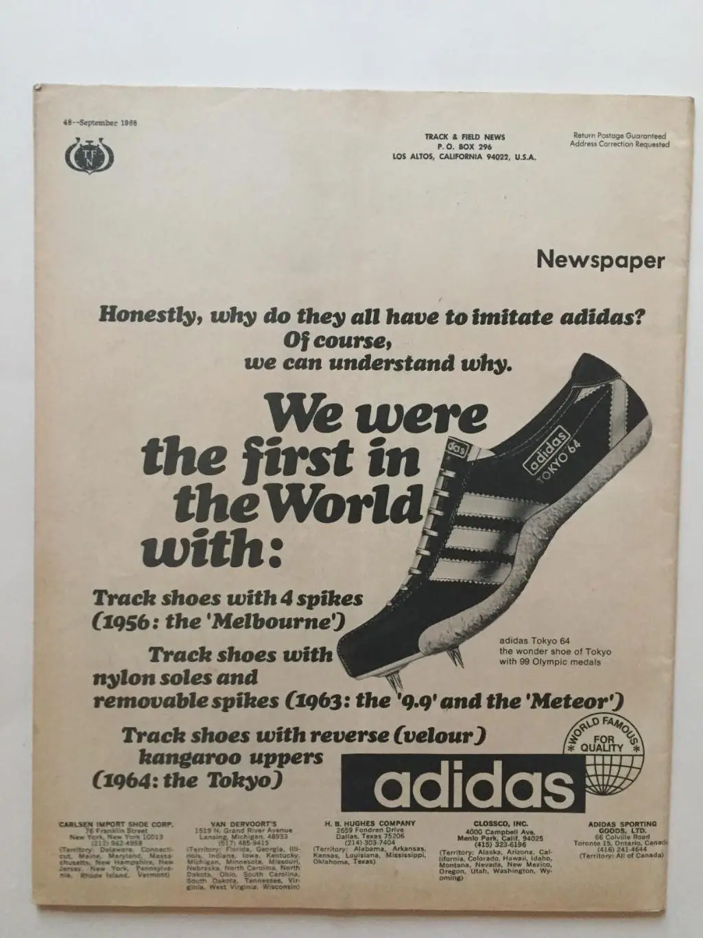 Журнал Легкая атлетика 09.1968 2