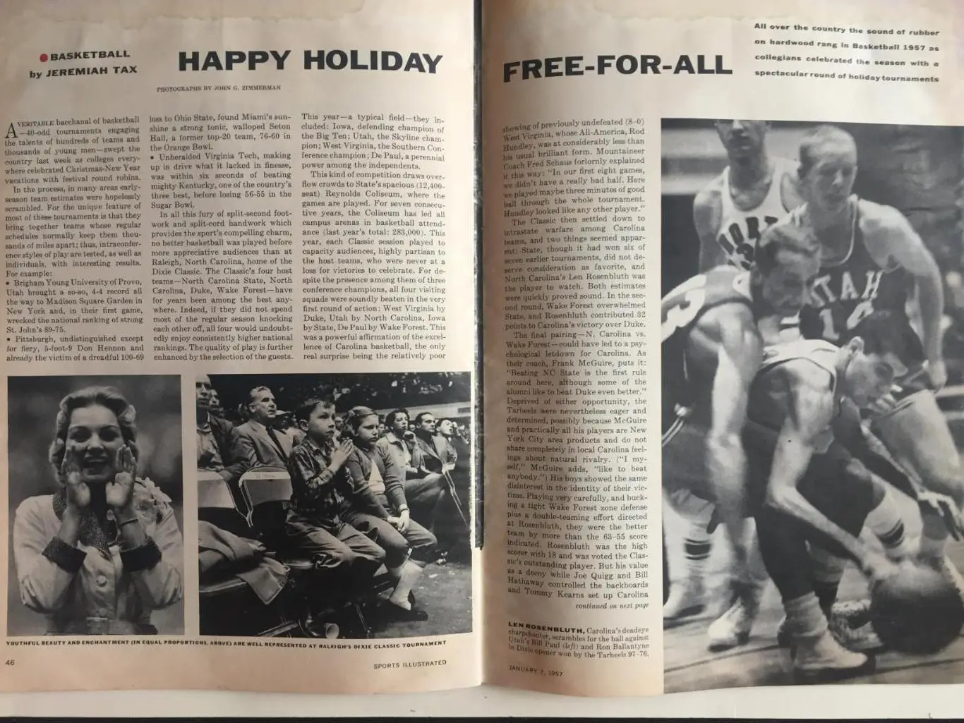 Журнал Спорт Иллюстрейтед 07.01.1957 5