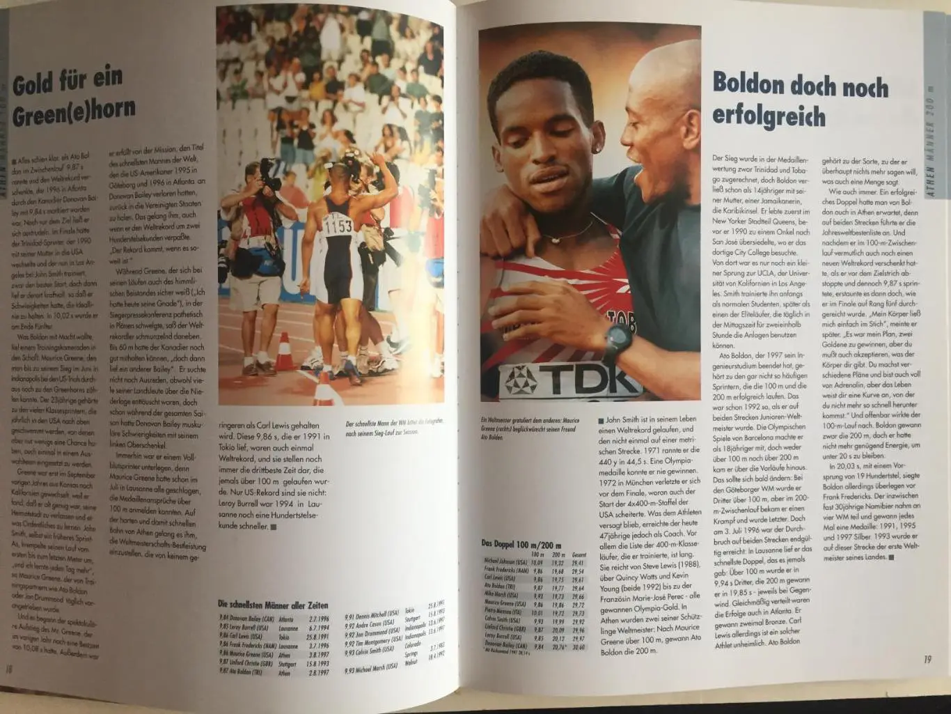 Легкая атлетика 1997 ЧМ Афины Греция 2