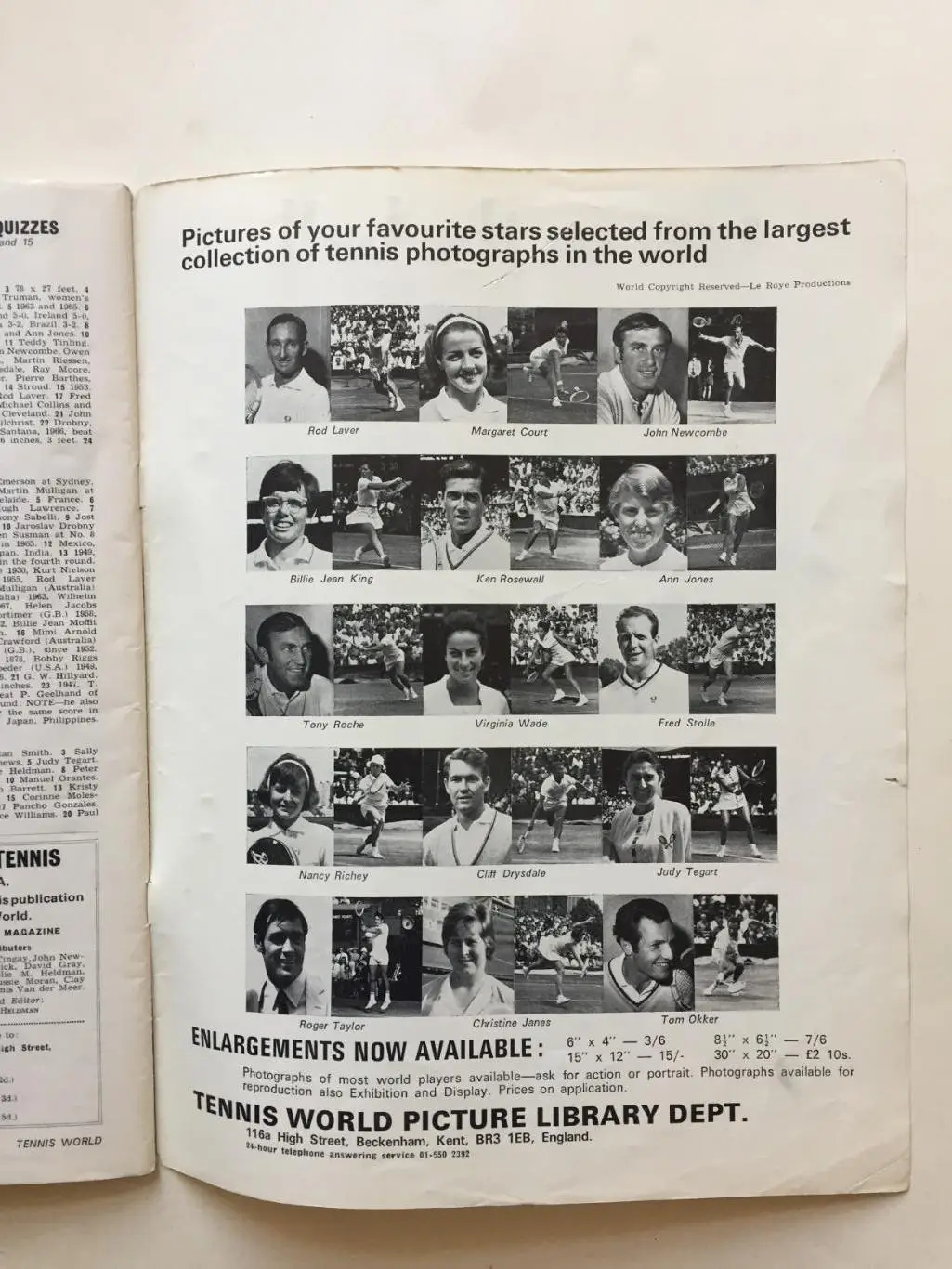 Журнал Мировой Теннис январь-февраль 1970 3