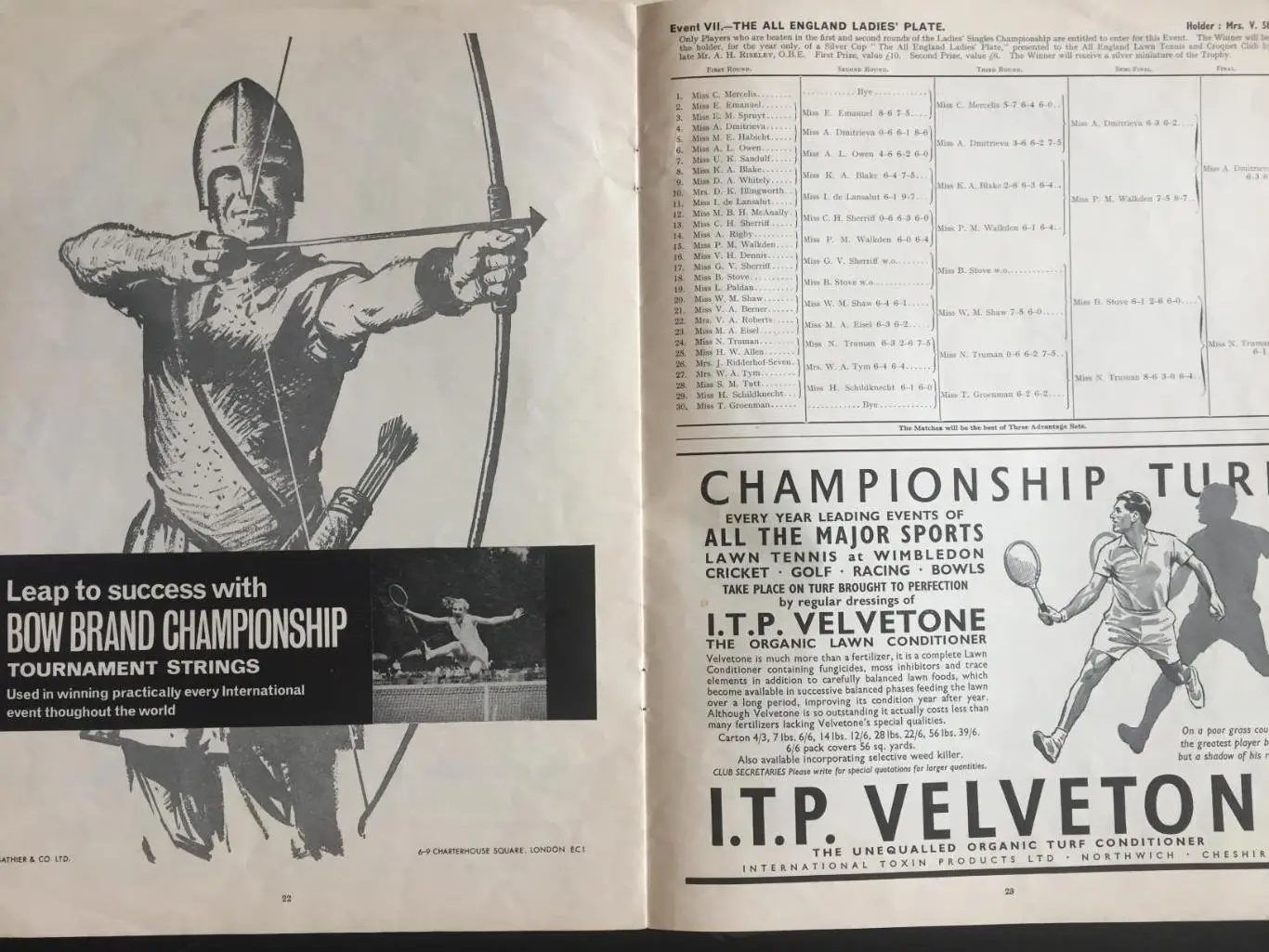 Теннис Уимблдон 03.07.1965 2