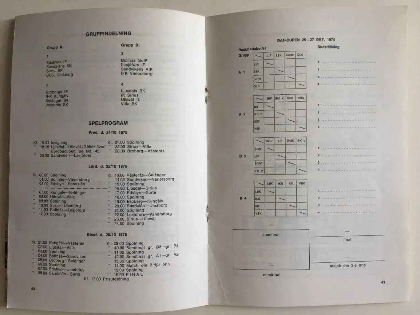 Кубок ДАФ 24-26.10.1975 1