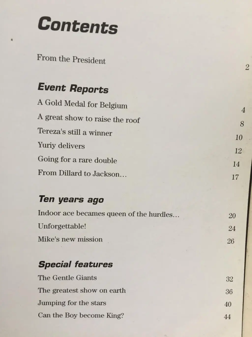 Легкая атлетика журнал ИААФ 2001 1