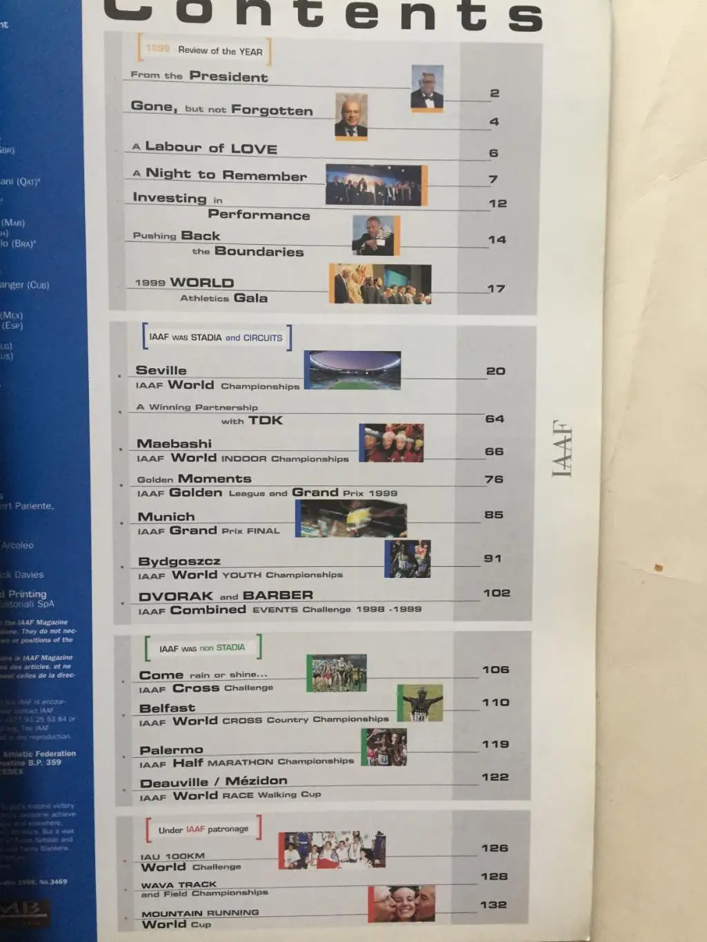 Легкая атлетика журнал ИААФ 1999 1
