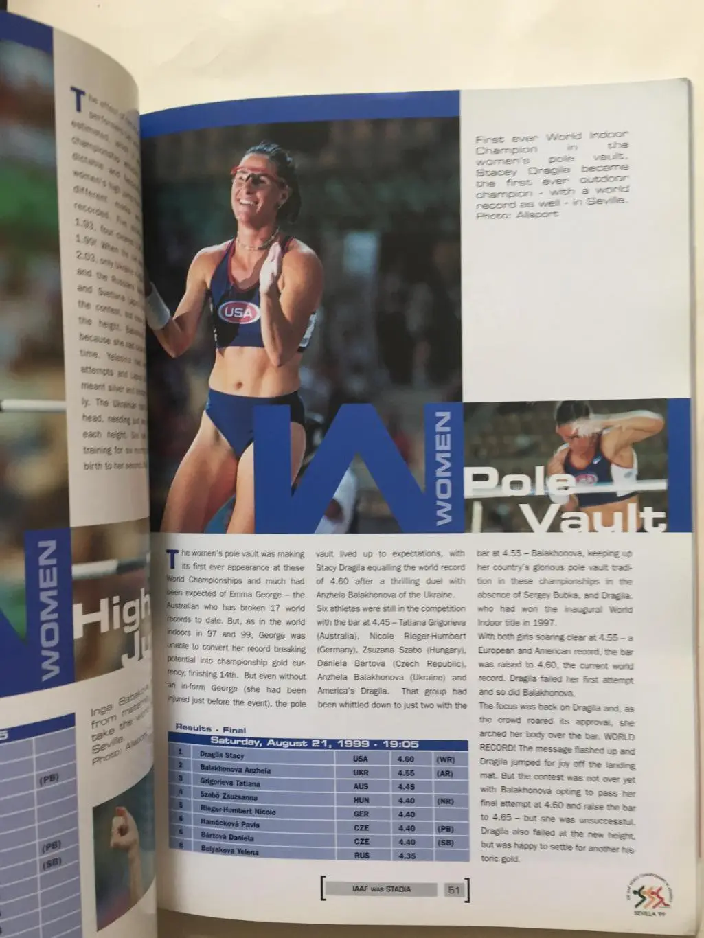 Легкая атлетика журнал ИААФ 1999 3